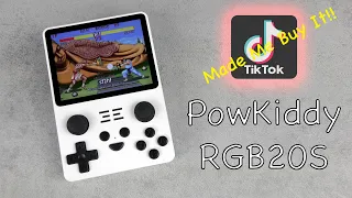 TikTok Made Me Buy It: Part 1 - PowKiddy RGB20S Handheld Console With Over 20,000+ Games.