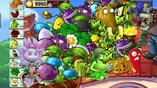 Giant All Plants Vs Zombies Gameplay Survival Roof | Plants Vs Zombies Hack version android Ep 60