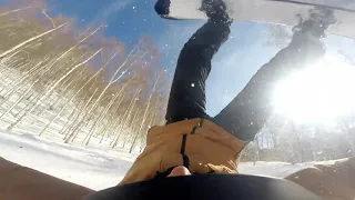 Перелом ноги на сноуборде - Broken leg on a snowboard