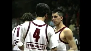 Stefanel Trieste - Panasonic Reggio Calabria (Dejan Bodiroga 51 pts) 28/02/1993 - secondo tempo