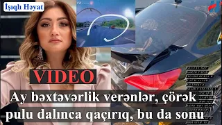 Zümrüd Bədəlova avtomobil qəzası keçirdi - VİDEO