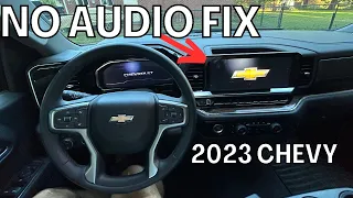 2023 Chevy Silverado No Audio Solutions (Speakers don't work)