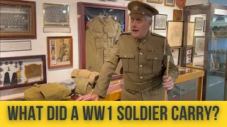 What did a WW1 Soldier carry in his pack?