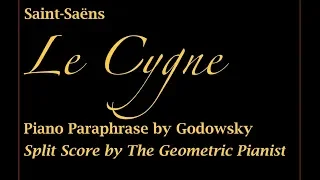 Le Cygne (Saint-Saëns arr Godowsky) – Split Score (reveals inner melodies) (1080HD)