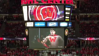 Badgers coach Bo Ryan stars in Travel Wisconsin video on Kohl Center video board