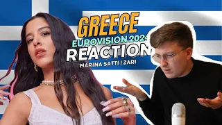 🇬🇷REACTION GREECE I EUROVISION 2024 I MARINA SATTI - ZARI I OFFICIAL MUSIC VIDEO