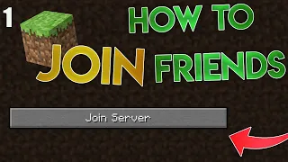 How To Play Minecraft Multiplayer With  join server Friends on mobile