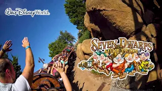 Seven Dwarfs Mine Train Roller Coaster On Ride Low Light HD POV Walt Disney World 2021 11 13