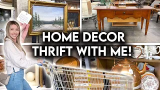 HOME DECOR MUST HAVES ON A BUDGET | THRIFT + ANTIQUE SHOP WITH ME