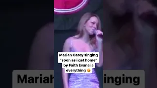 mariah carey singing “soon as i get home” by faith evans #shorts