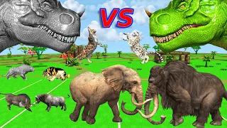 Wild Monster Mammoth | WWE is a fighting game | Dinosaur, and Mammoth are all playing the game