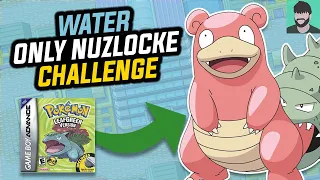 CAN I BEAT POKÉMON LEAF GREEN WITH ONLY WATER TYPES?! (Pokemon Hardcore Nuzlocke Challenge)
