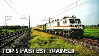 Top 5 fastest trains in Eastern Railways at full speed | Duronto + Yuva + Rajdhani | Indian Railways