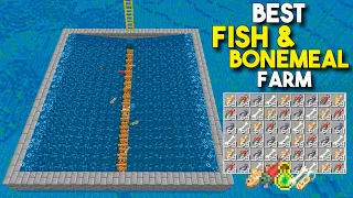 Best FISH AND BONEMEAL Farm In MINECRAFT BEDROCK 1.20(MCPE/X BOX/CONSOLE/PS4/NINTENDO SWITCH) ||