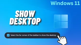 Show Desktop on Taskbar | Windows 11