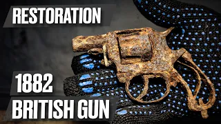 Gun restoration, 1882 British Bulldog Revolver, found in the ground | Restoration of antique