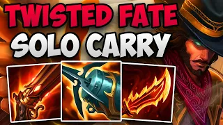 INSANE TWISTED FATE TOP SOLO CARRY IN CHALLENGER! | CHALLENGER TF TOP GAMEPLAY | Patch 14.10 S14
