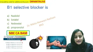 Mnemonic of the day - beta blockers| |ANS pharmacology mnemonics| Dr. Nikita Nanwani