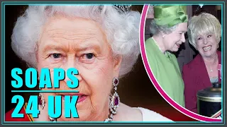 When did Queen Elizabeth II visit the set of EastEnders?