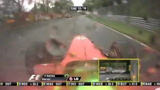 F1 2011 - R07 - Massa onboard crash Montreal