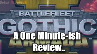 Battlefleet Gothic Armada II - A One Minute-ISH Review - The RTS that tried to bork like a 4x.