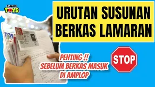 CARA MENYUSUN BERKAS LAMARAN PEKERJAAN YANG BAIK