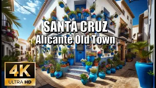Alicante Old Town – The Charming Barrio Santa Cruz. January 2024 (4К)