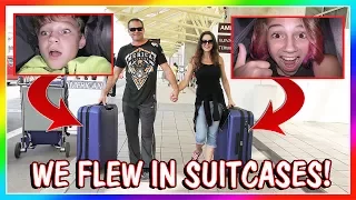 WE FLEW TO CA IN SUITCASES! | SKIT | We Are The Davises