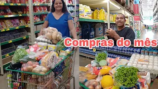 NOSSAS COMPRAS DO MÊS COM VALORES ATUALIZADO | DIMINUÍMOS BASTANTE