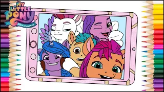 Coloring Sunny, Hitch, Izzy, Zipp, Pipp - My Little Pony Coloring Pages | Labolina Coloring TV