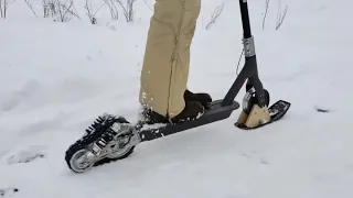 Xiaomi M365 Snowmobile Electric Scooter with Tank Tracks