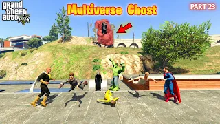 Multiverse Ghost Can Black Adam Superman Save Thor in GTA5 #23