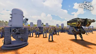 4,000,000 GREYGOR & WARGOR vs MILITIA ARMY WITH BIG MACHINES -Ultimate Epic Battle Simulator 2