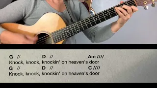 Knockin' On Heaven's Door Guitar Play-Along