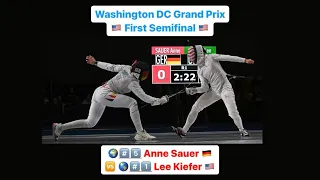 Washington DC Grand Prix 2024 SWF - L4 - Anne Sauer GER v Lee Kiefer USA