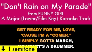 "Don't Rain on My Parade" (Lower/Film/Lea Michele Key) from Funny Girl (A Major) - Karaoke Track