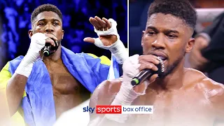 Anthony Joshua makes passionate speech & vents frustrations after Usyk defeat