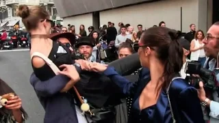 Gigi Hadid Fights Off a Fashion Week Nuisance - NOT FIRING SECURITY OVER ATTACK  Case of Mistaken Id