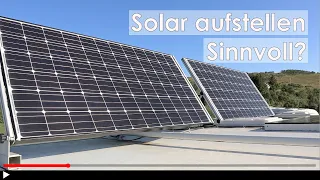 Test auf dem Wohnmobildach | Solar ausrichten für mehr Ertrag