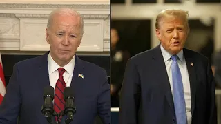 Biden dice que estaría "feliz de debatir" con Trump, aunque no hay fecha | AFP