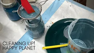 Cleaning Up | Disposal and storage of acrylic paint. Happy 🌎