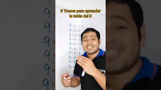 Truco para aprender la Tabla del 9 | No sé la tabla del 9