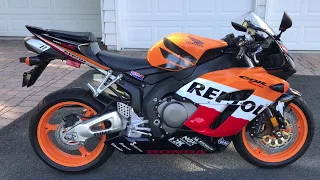 2005 CBR1000RR Repsol walk round - May 2020 (zero miles from new)