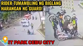 VIRAL; Rider Tumambling ng Biglang harangan ng barrier sa IT Park Cebu City