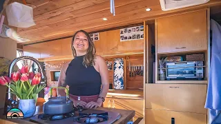 Her Murphy Bed Camper Van Layout - Perfect For Life on the Road