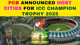 PCB announced host Cities for ICC Champion Trophy 2025 Pakistan