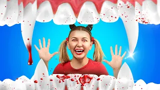 Birth To Death of a Vampire! Extreme Vampire Survival Hacks in Real Life by La La Life Emoji