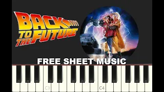 BACK TO THE FUTURE Theme, 1985, Piano Tutorial with free Sheet Music (pdf)