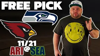 Seahawks vs Cardinals | Free Week 11 NFL Football Pick Today | ARI @ SEA Sunday Betting | Kyle Kirms