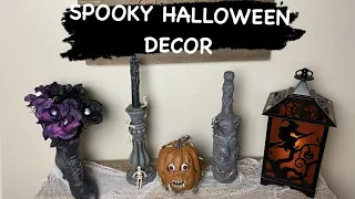 UNIQUE SPOOKY HALLOWEEN DECOR DIY'S SKELETON & PUMPKIN THEMED ALTERED BOTTLE